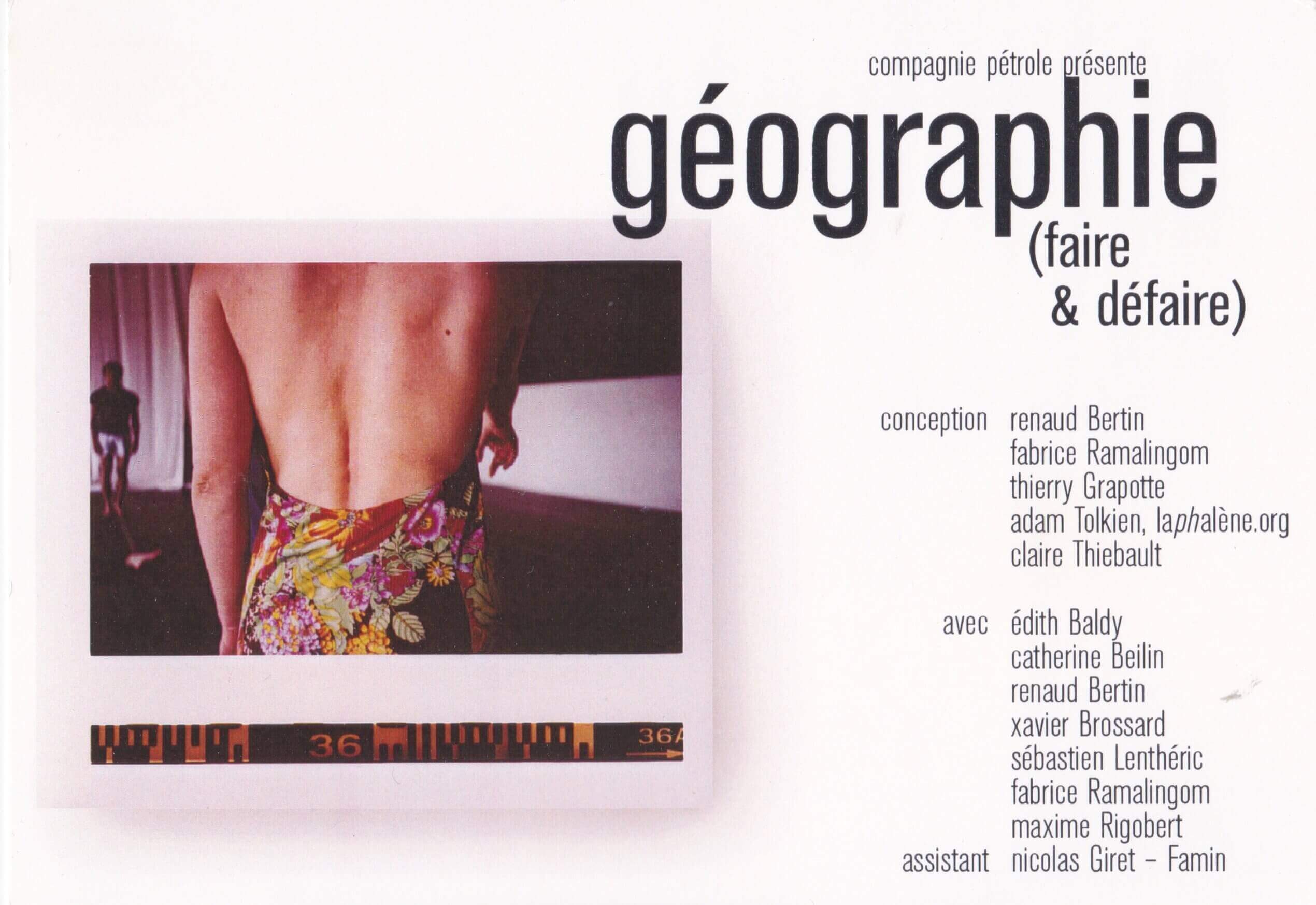 Géographie (faire & défaire)